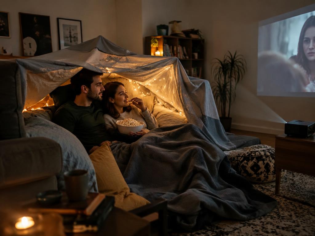 Blanket Fort Movie Night